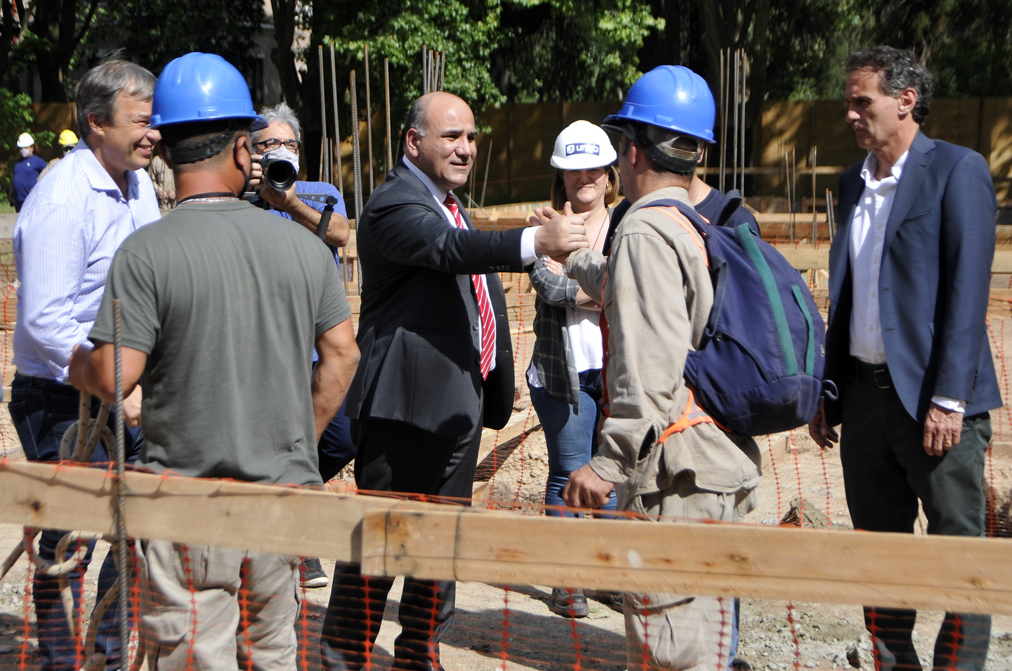 Katopodis, Manzur, Zabaleta y Cascallares recorrieron las obras de la Universidad Nacional de Almirante Brown