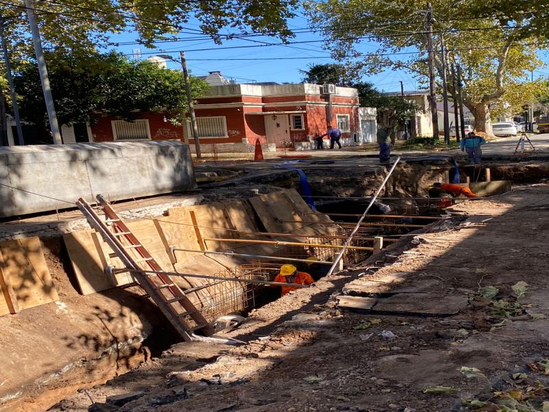 Lomas de Zamora: avanzan las obras hídricas para prevenir inundaciones