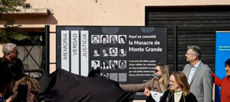 Señalizaron el chalet de la Masacre de Monte Grande como Sitio de la Memoria