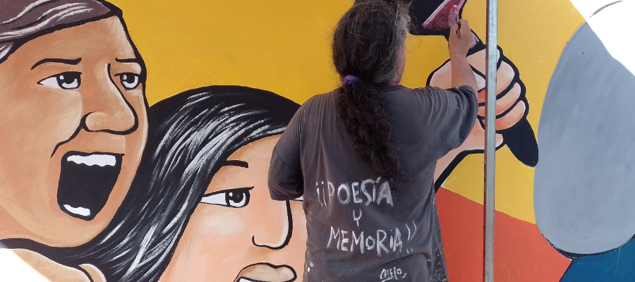 A 4 años de la Masacre de Transradio un mural grita “Justicia por los 10”