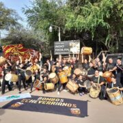 Los Bombos Echeverrianos sonaron fuerte en los festejos por el aniversario de Santiago del Estero