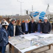 Alberto Fernández recorrió las nuevas obras en Almirante Brown