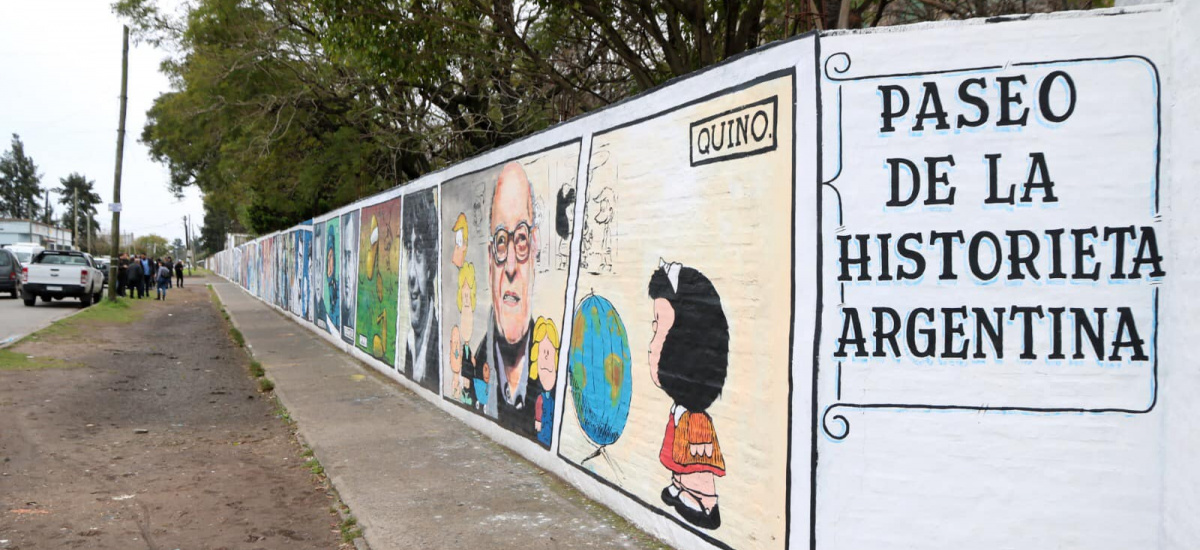 Paseo de la Historieta en Brown: el homenaje a Caloi, Quino y otros grandes que marcaron a generaciones