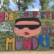 En Lomas de Zamora chicos dibujan y pintan murales para promover sus derechos