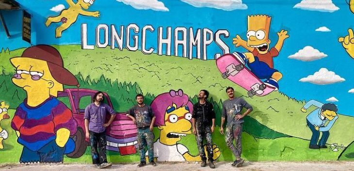 Los Simpson son vecinos de Longchamps: así es el mural con las escenas más icónicas de la serie estadounidense