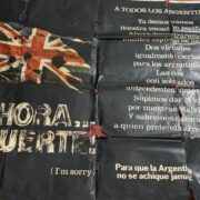 Egresada de la UNLZ busca restaurar un afiche insólito de la Guerra de Malvinas