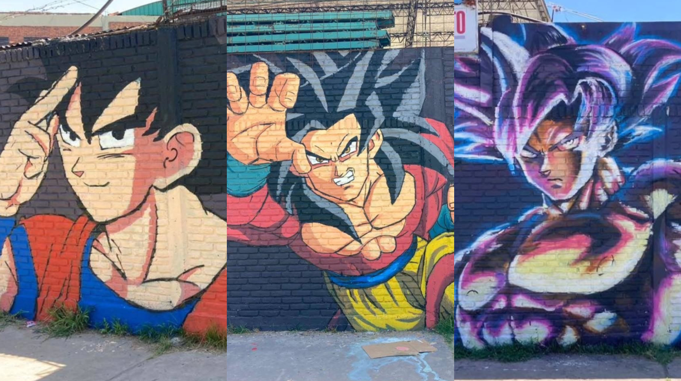 Dragon Ball cumple 40 años: así es el impactante mural en Rafael Calzada que recorre las aventuras de Goku