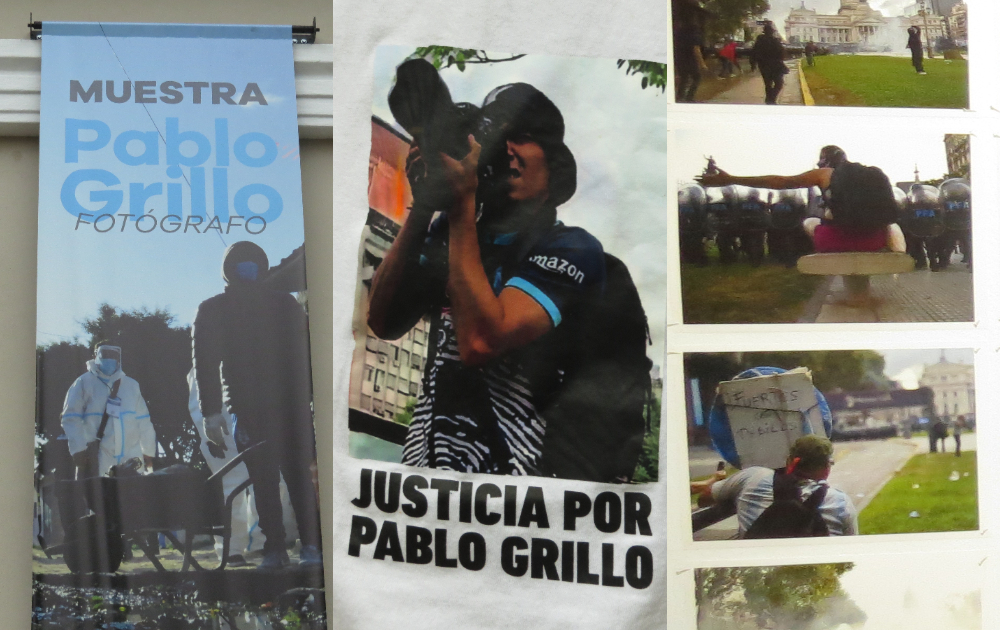 Pablo Grillo expuso las últimas fotos que tomó antes de ser herido por un gendarme en la represión frente al Congreso