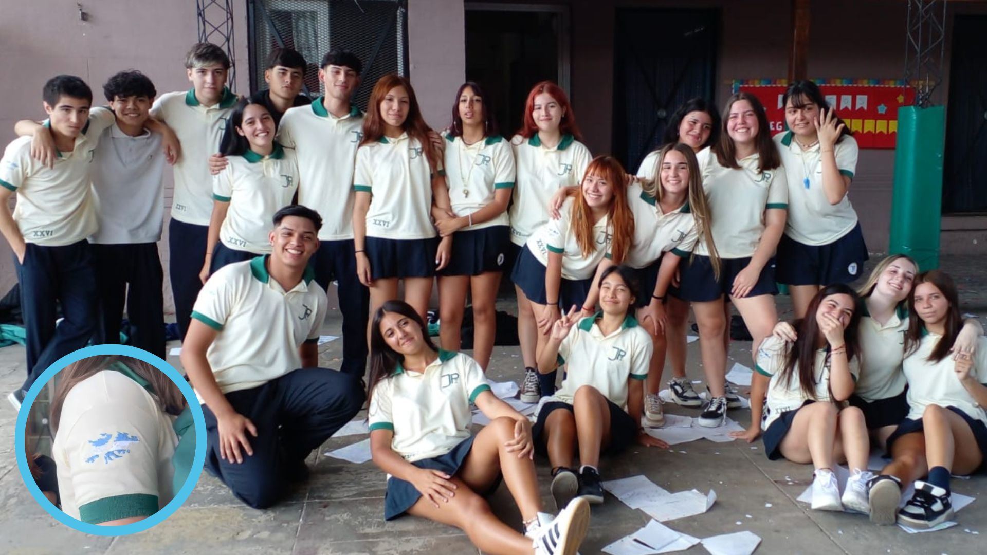 Egresados eligieron un diseño de las Islas Malvinas para su remera de promoción