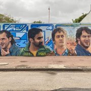 Okupas tiene su mural en Quilmes: «La amistad es lo que necesitamos para salir adelante»