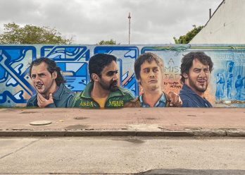 Okupas tiene su mural en Quilmes: «La amistad es lo que necesitamos para salir adelante»
