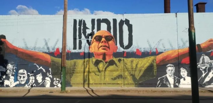 La historia detrás del mural dedicado al Indio Solari en Ministro Rivadavia que causa furor en las redes sociales