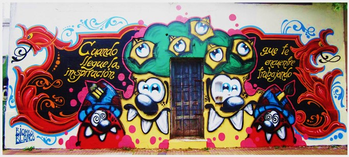 Las paredes explotan de arte callejero