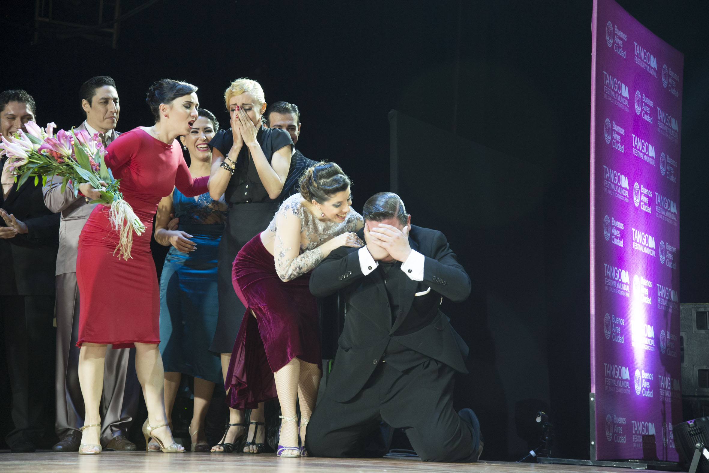 Una pareja banfileña, campeona mundial de tango