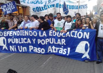Marcha universitaria: paro y movilización en defensa de la educación pública, gratuita y de calidad 