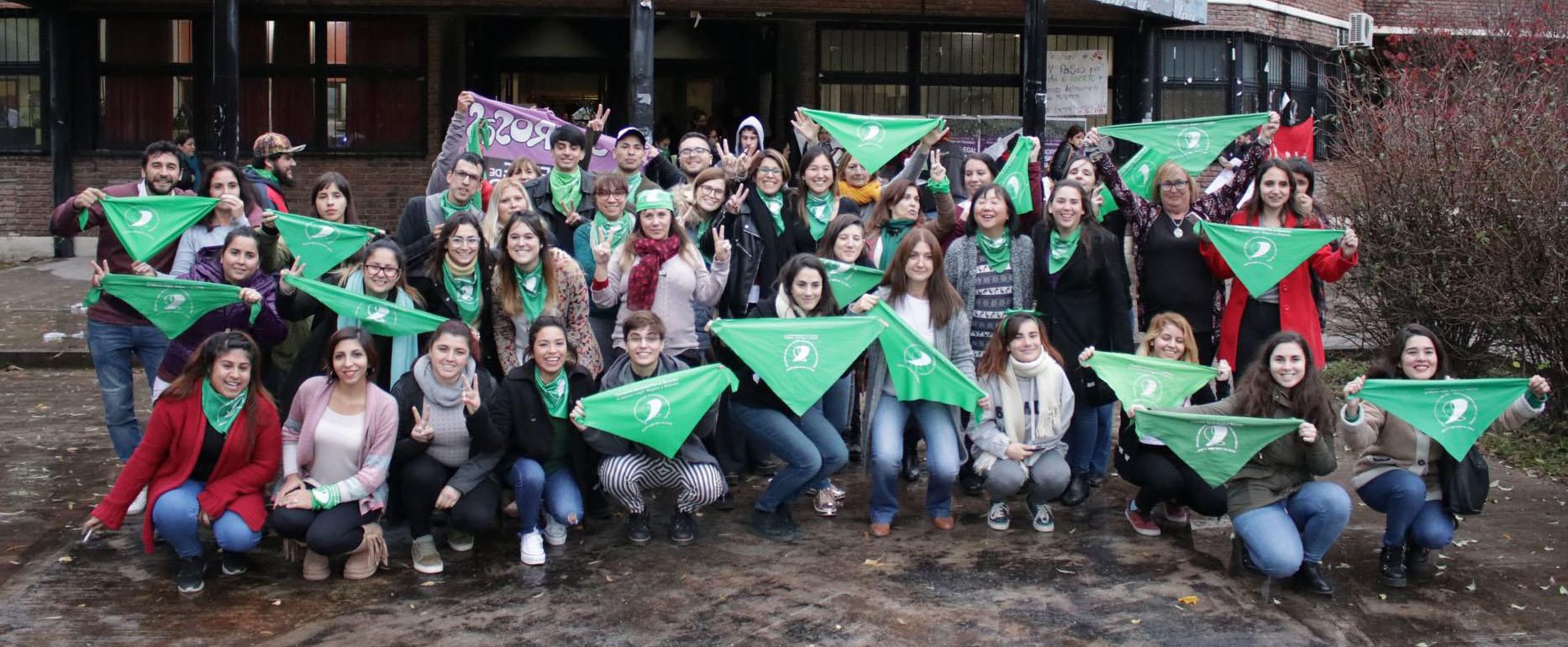 Pañuelos verdes en Sociales