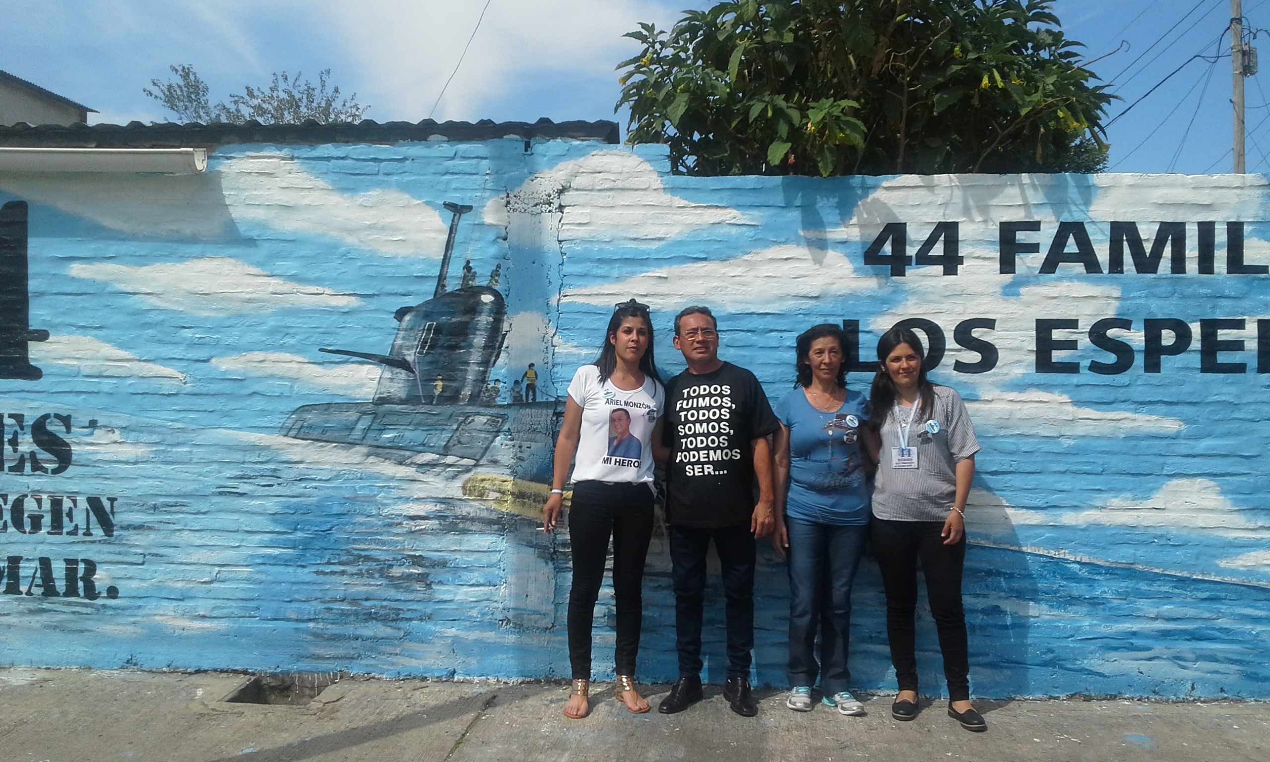 Inauguraron un mural en homenaje al ARA San Juan