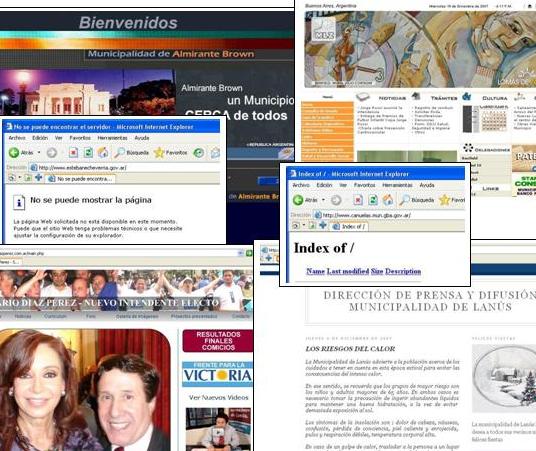 “Page not found” en las municipalidades