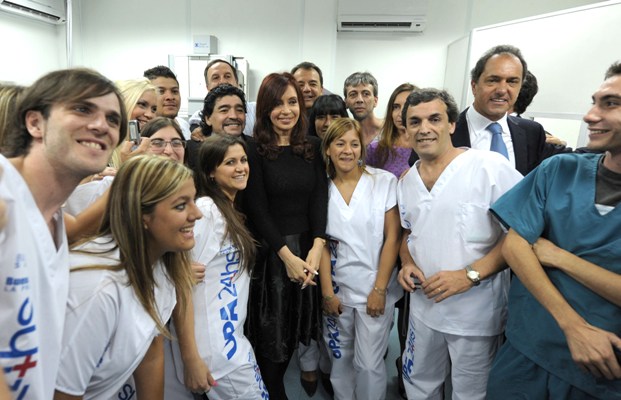 La Presidenta inauguró un centro asistencial en Fiorito