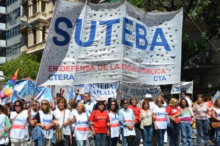 Docentes en lucha Foto: Télam 