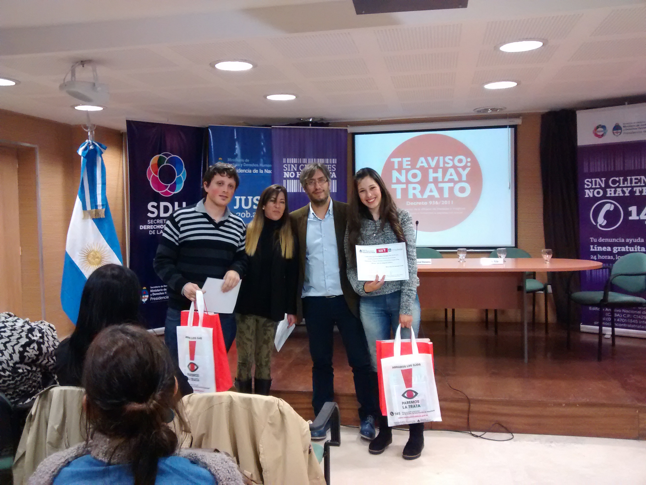 Estudiantes de la UNLZ ganaron concurso del Ministerio de Justicia y Derechos Humanos