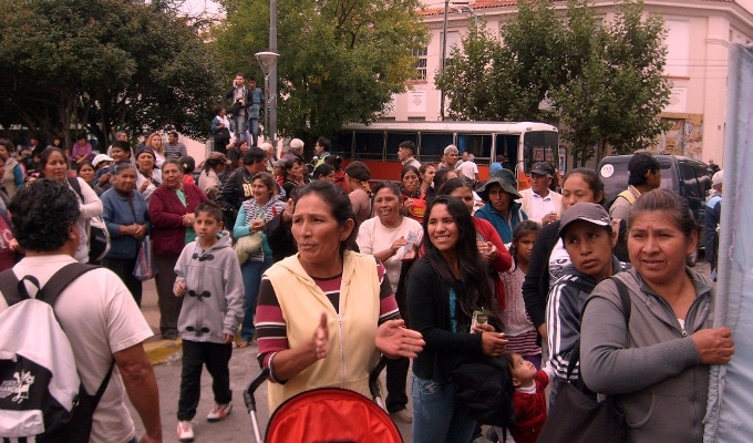 Una movilización para que no hagan agua las promesas