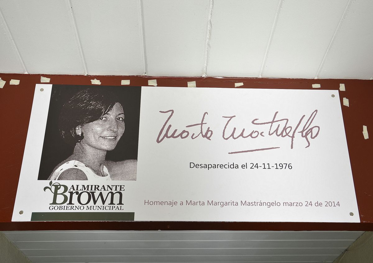 Emotivo homenaje a Marta Mastrángelo