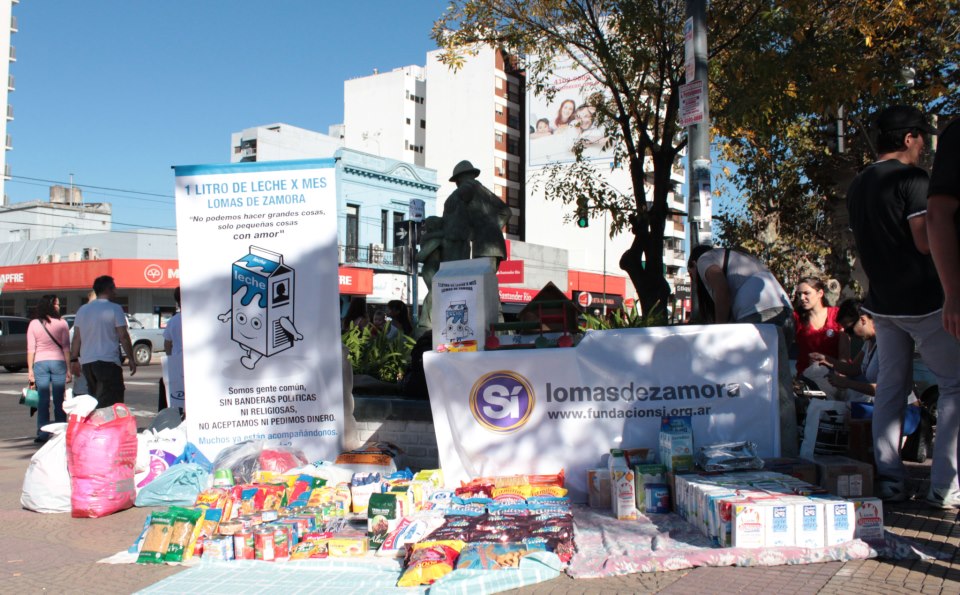 Un Litro de Leche por Mes y Sí!, por la merienda de los chicos