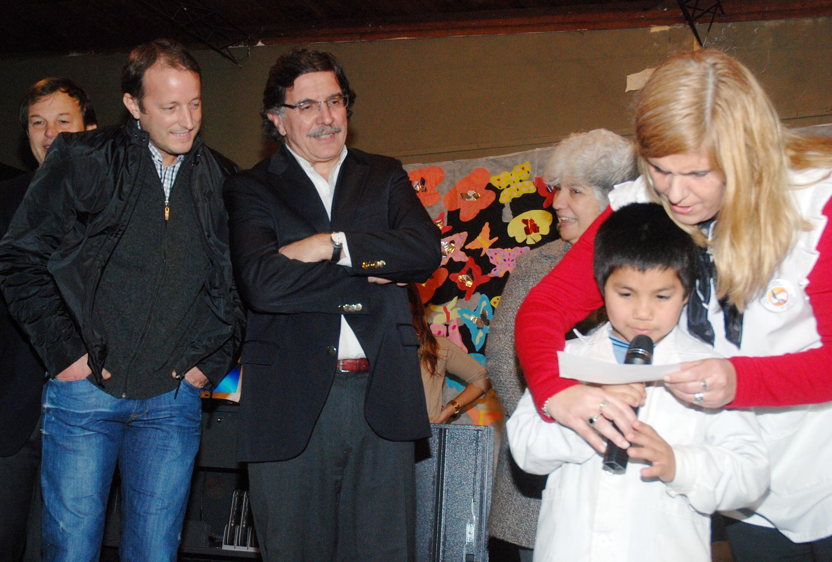 Insaurralde, con Sileoni, en una escuela de Adrogué