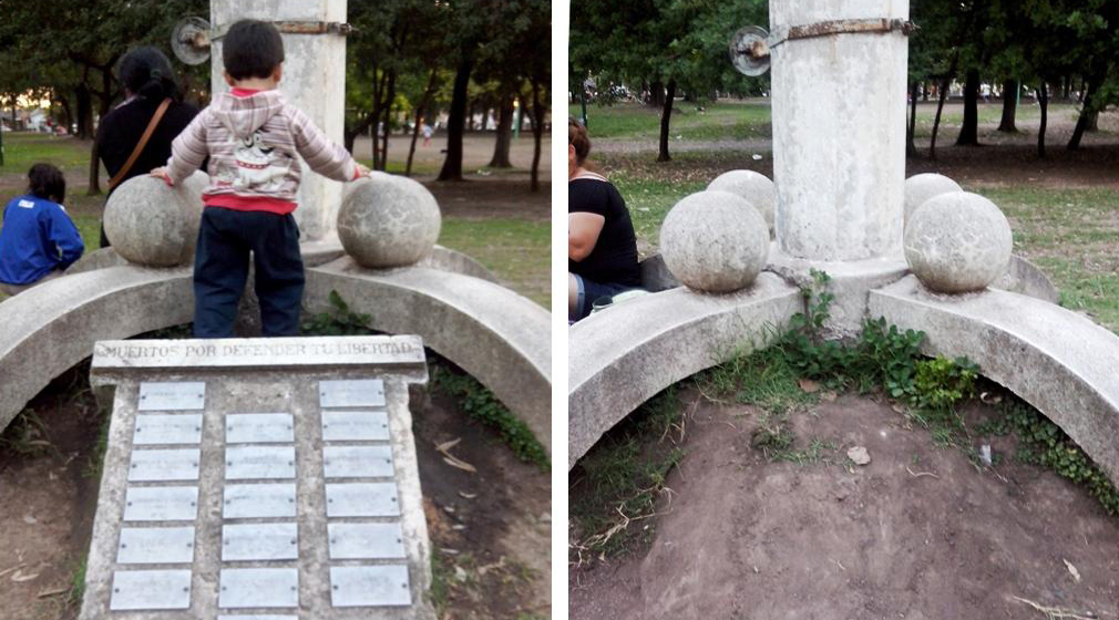 Adiós al monumento a los dos demonios